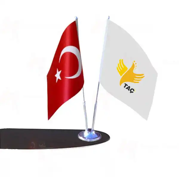 Trkiye Altn a Partisi 2 Li Masa Bayraklar