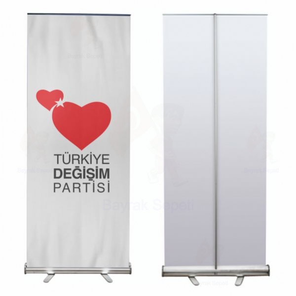 Trkiye Deiim Partisi Roll Up ve Banner Sat