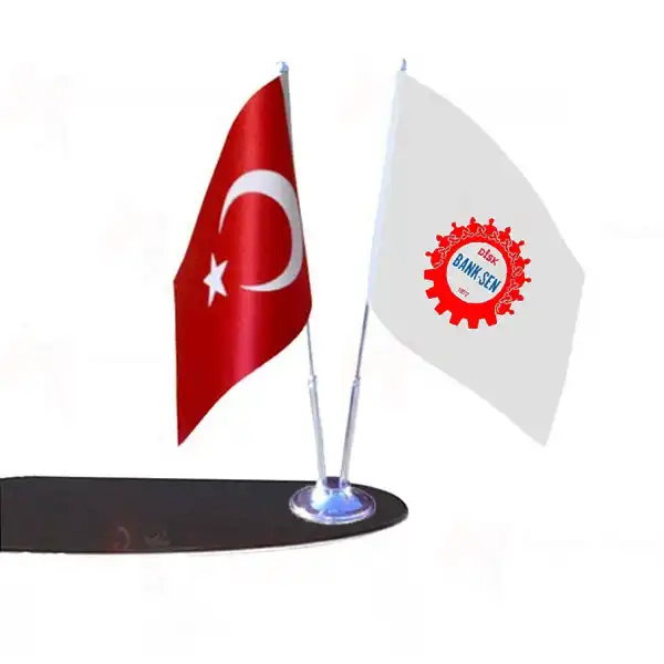 Trkiye Devrimci Banka ve Sigorta ileri Sendikas 2 Li Masa Bayraklar
