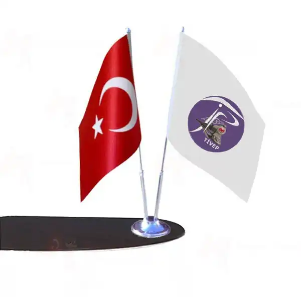 Trkiye sizler ve Emekiler Partisi 2 Li Masa Bayraklar
