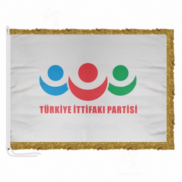 Trkiye ttifak Partisi Saten Kuma Makam Bayra Toptan Alm