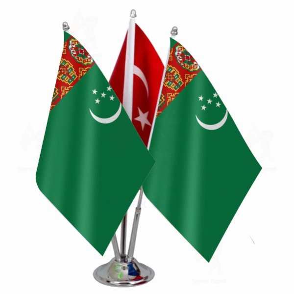 Trkmenistan 3 L Masa Bayraklar