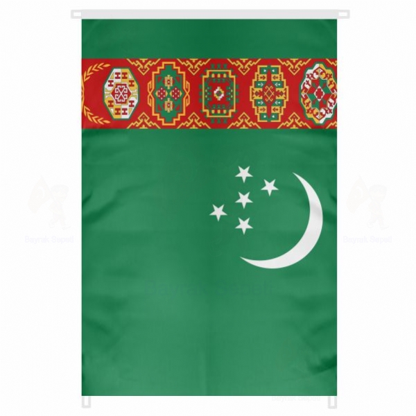 Trkmenistan Bina Cephesi Bayraklar