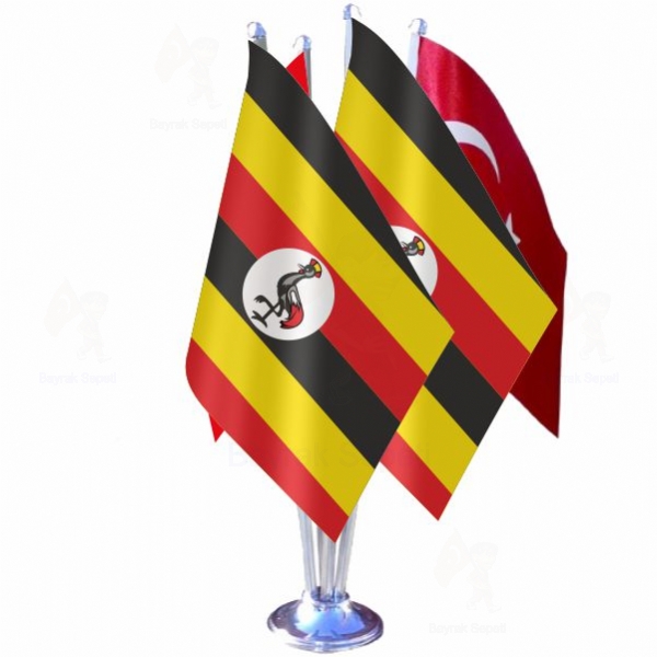 Uganda 4 L Masa Bayraklar