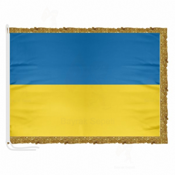 Ukrayna Saten Kuma Makam Bayra