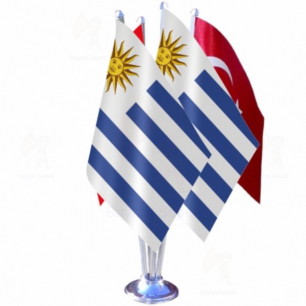 Uruguay 4 L Masa Bayraklar