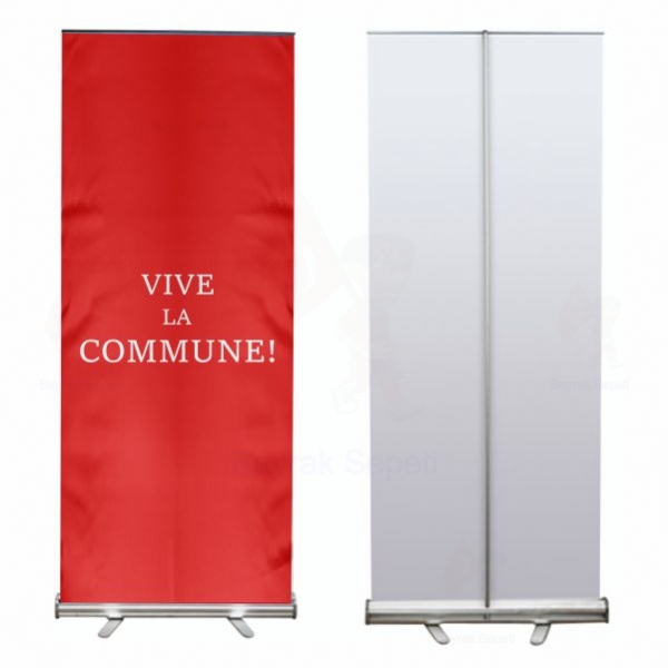 Vive la Commune Roll Up ve Banner