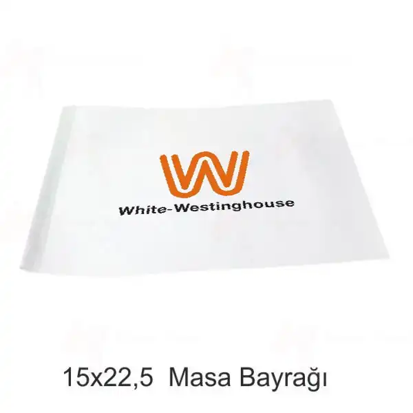 White Westinghouse Masa Bayraklar