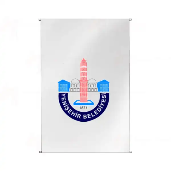 Yeniehir Belediyesi Bina Cephesi Bayraklar