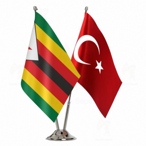 Zimbabve 2 Li Masa Bayraklar