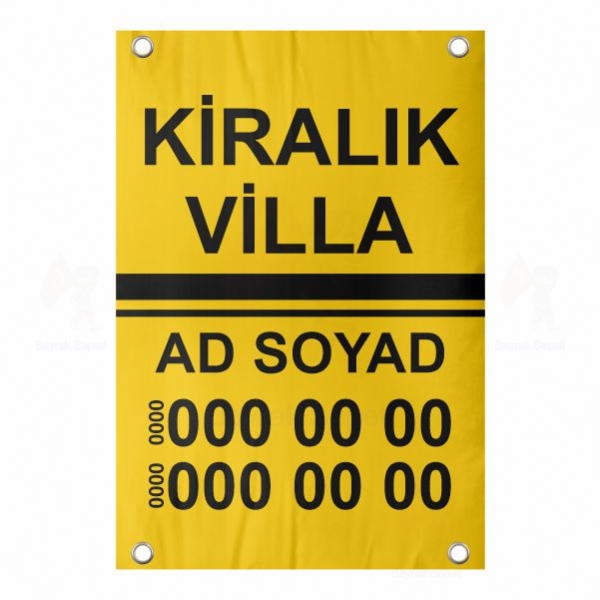 40x60 Vinil Branda Kiralk Villa Afii Kalitesi ls