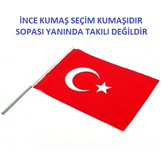 50x70 İnce Kumaş Türk Bayrağı