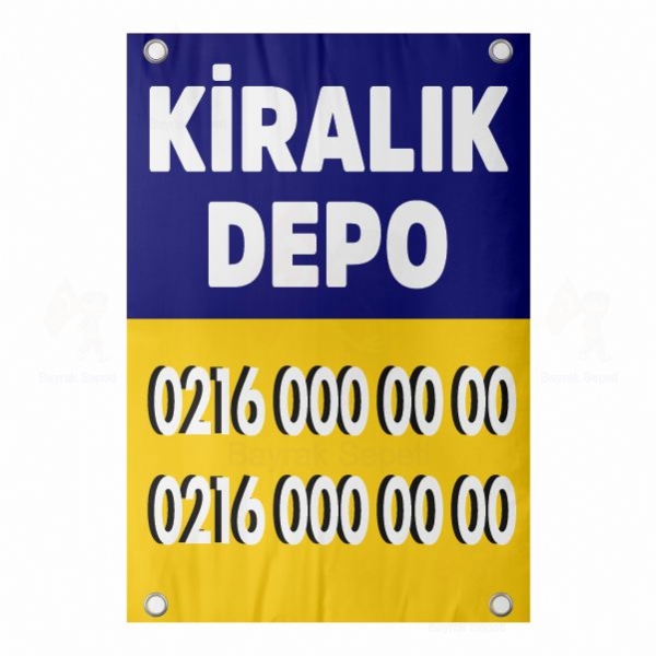 80x120 Vinil Branda Kiralk Depo Afii imalat Toptan