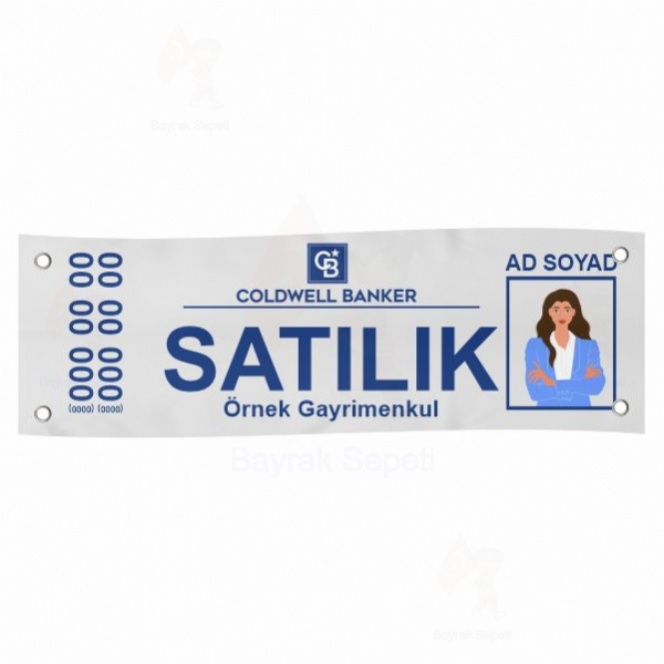 80x200 Vinil Branda Satlk Coldwell Banker Afileri Satlar Uzun mrl