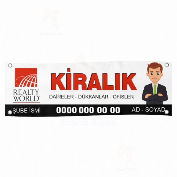 80x400 Vinil Branda Kiralk Realty World Afileri Sat Sat Fiyat