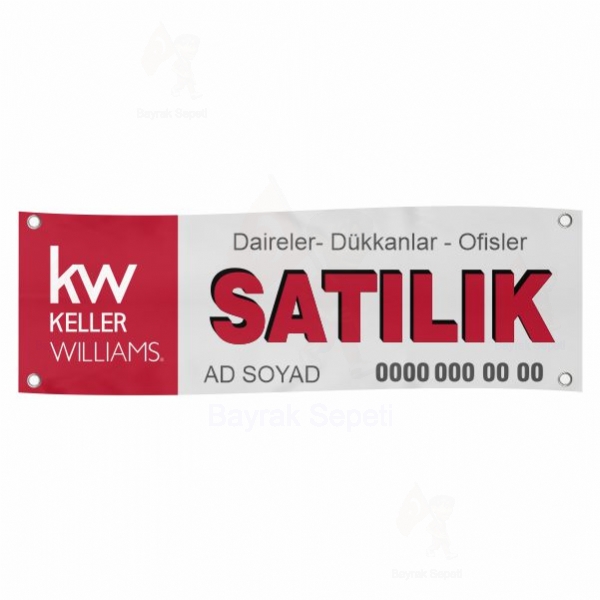 80x400 Vinil Branda Satlk KW Keller Williams Afileri