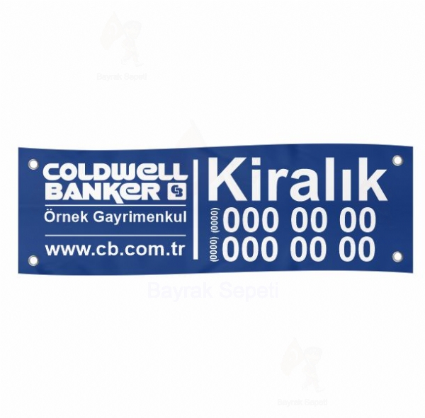 80x500 Vinil Branda Kiralk Coldwell Banker Afileri Satn al Fiyat Nekadar