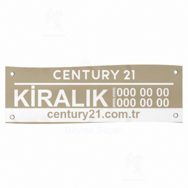 80x600 Vinil Branda Kiralk Century21 Afileri