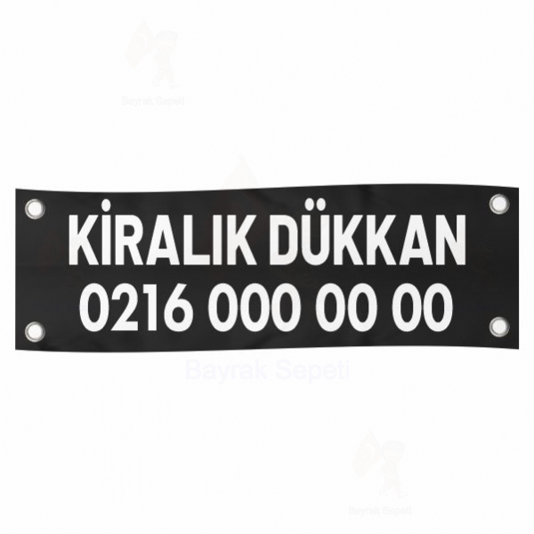 80x600 Vinil Branda Kiralk Dkkan Afileri Tasarm Modelleri