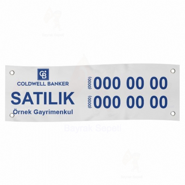 80x600 Vinil Branda Satlk Coldwell Banker Afileri Satn al Tasarm eitleri