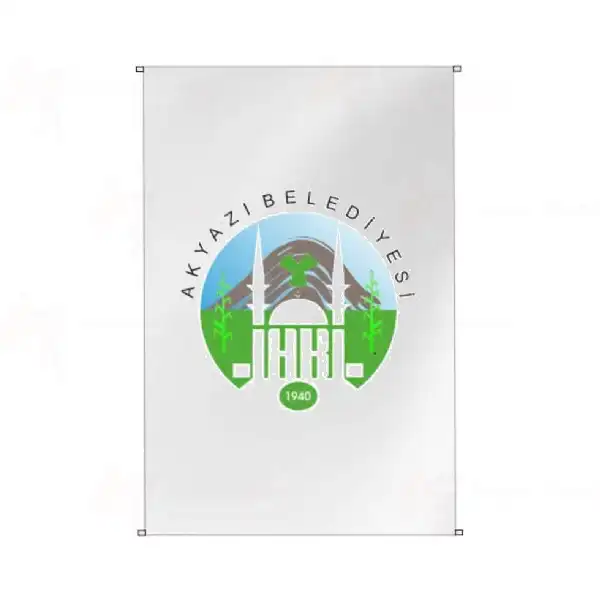 Akyaz Belediyesi Bina Cephesi Bayraklar