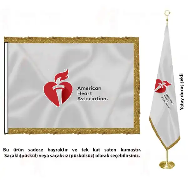 American Heart Association Saten Kuma Makam Bayra