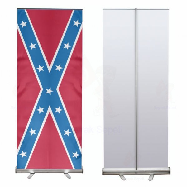 Amerika Konfedere Devletleri Roll Up ve Banner