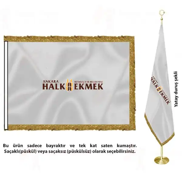 Ankara Halk Ekmek Saten Kuma Makam Bayra