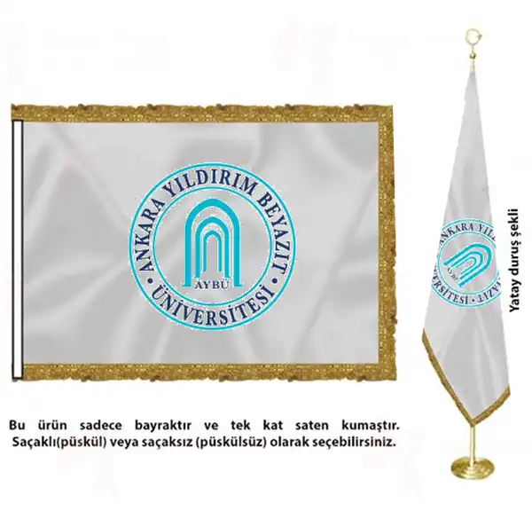 Ankara Yldrm Beyazt niversitesi Saten Kuma Makam Bayra