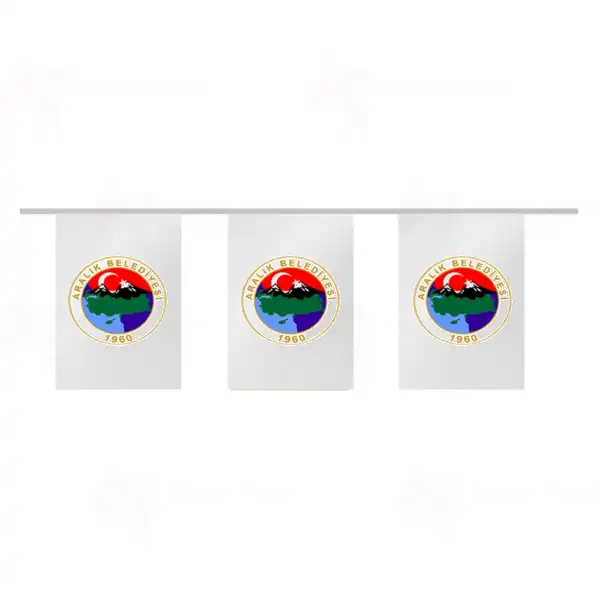 Aralık Belediyesi İpe Dizili Süsleme Bayrakları