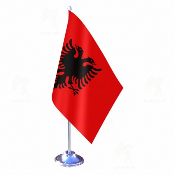 Arnavutluk Tekli Masa Bayraklar ls