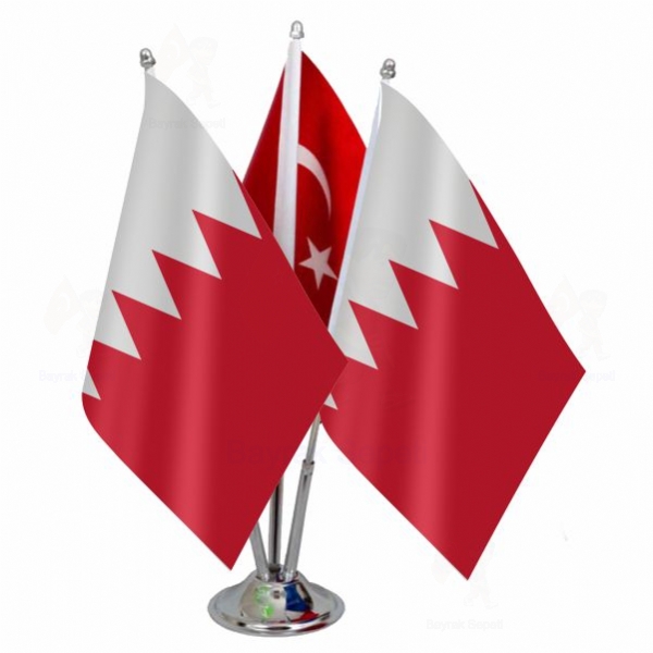 Bahreyn 3 Lü Masa Bayrakları