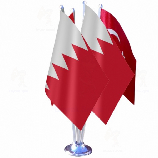Bahreyn 4 Lü Masa Bayrakları