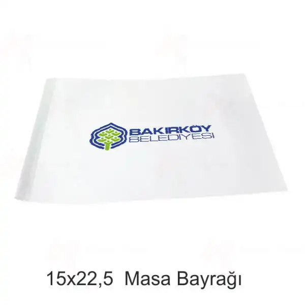 Bakrky Belediyesi Masa Bayraklar Tasarm