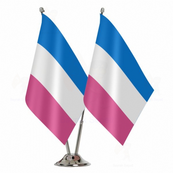 Bandera Heterosexual 2 li Masa Bayra