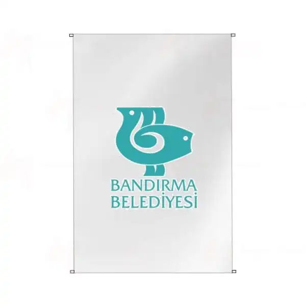 Bandrma Belediyesi Bina Cephesi Bayrak imalat