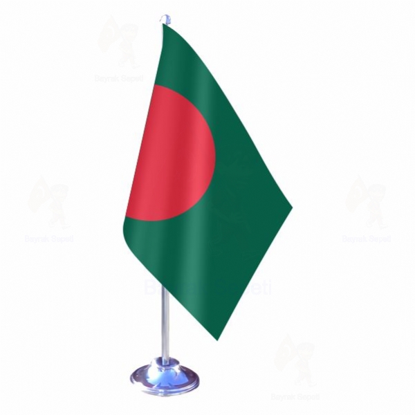 Banglade Tekli Masa Bayraklar Resmi