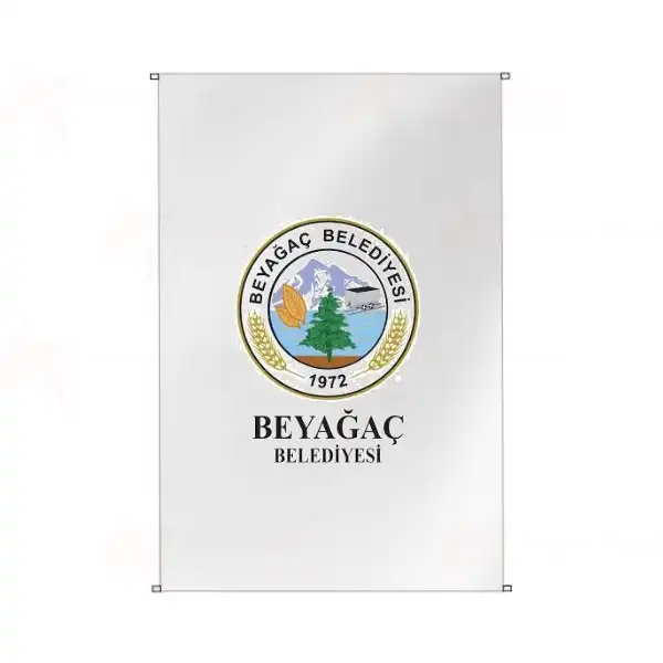 Beyağaç Belediyesi Bina Cephesi Bayrakları