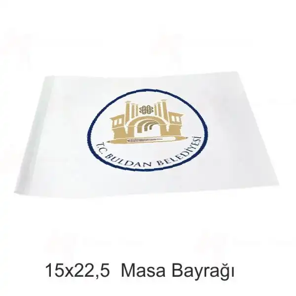 Buldan Belediyesi Masa Bayraklar