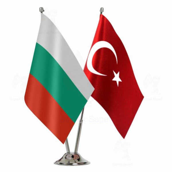 Bulgaristan 2 Li Masa Bayraklar