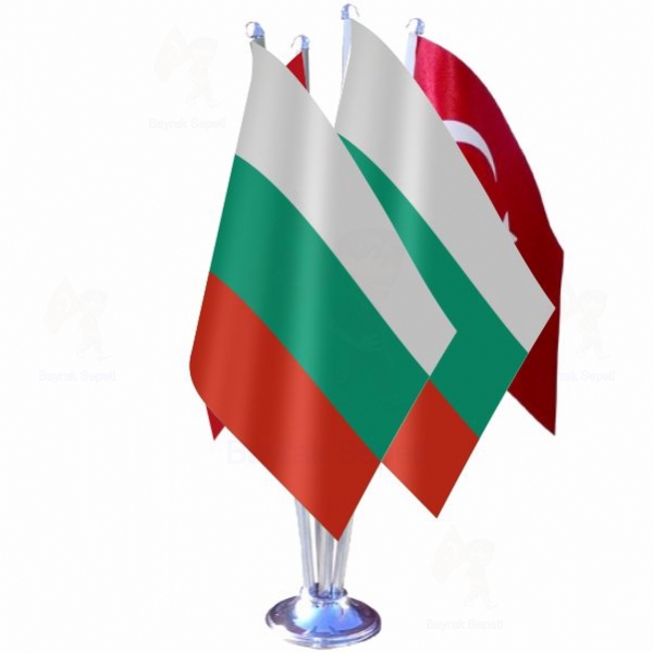 Bulgaristan 4 L Masa Bayraklar