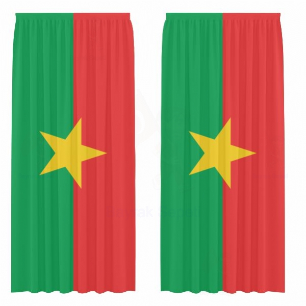 Burkina Faso Gnelik Saten Perde lleri