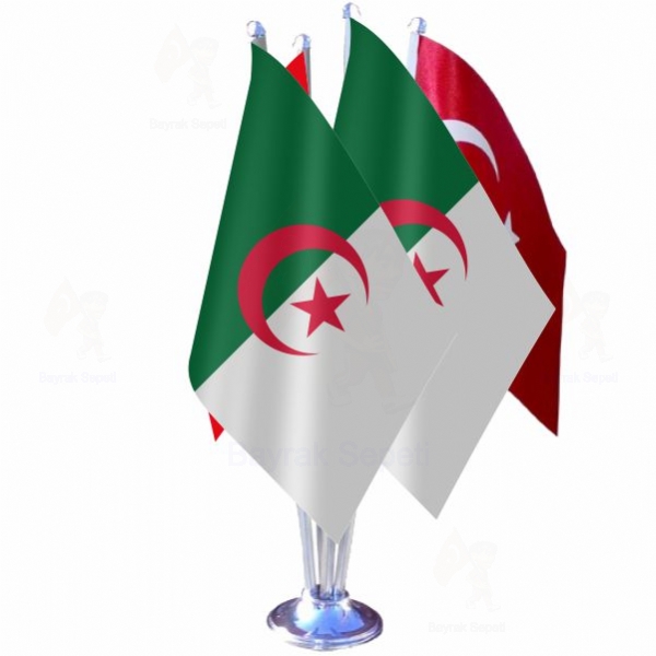 Cezayir 4 L Masa Bayraklar