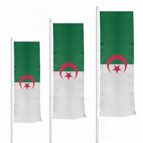 Cezayir Dikey Gnder Bayrak zellii