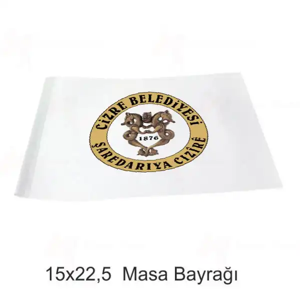 Cizre Belediyesi Masa Bayraklar