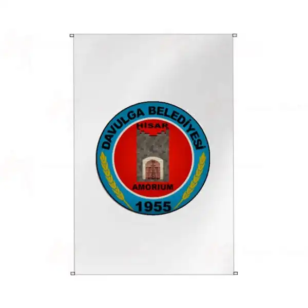 Davulga Belediyesi Bina Cephesi Bayraklar