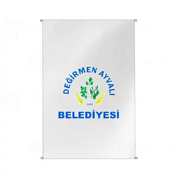 Deirmenayval Belediyesi Bina Cephesi Bayrak eitleri