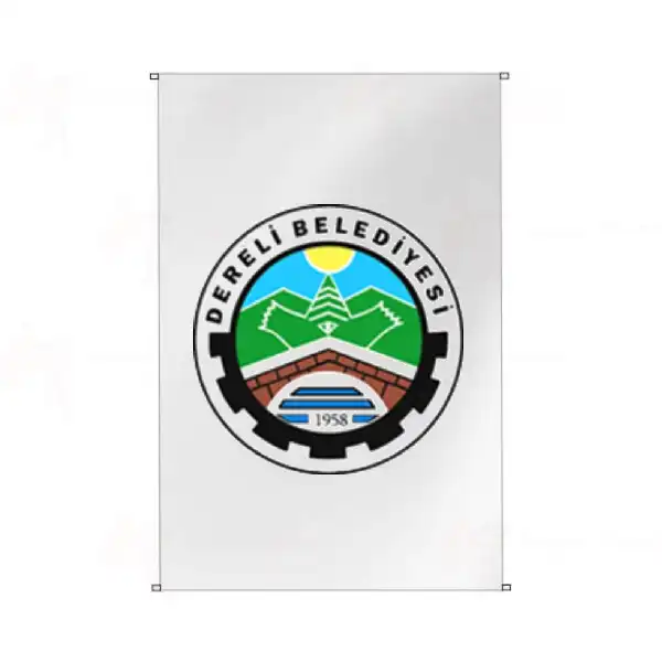 Dereli Belediyesi Bina Cephesi Bayraklar