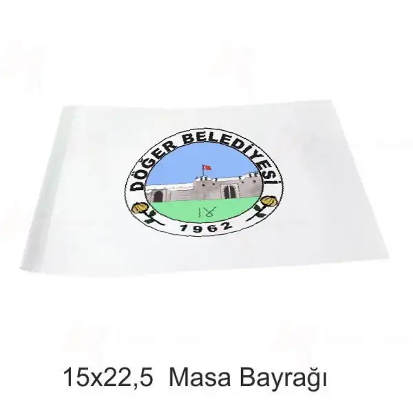 Der Belediyesi Masa Bayraklar