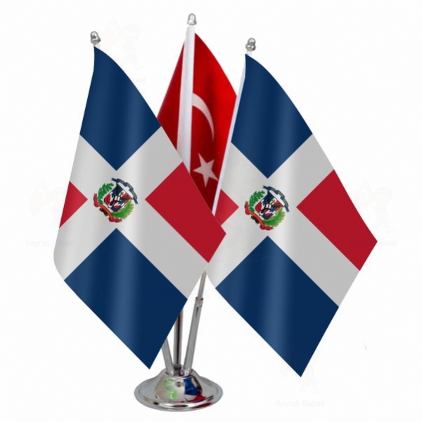 Dominik Cumhuriyeti 3 L Masa Bayraklar
